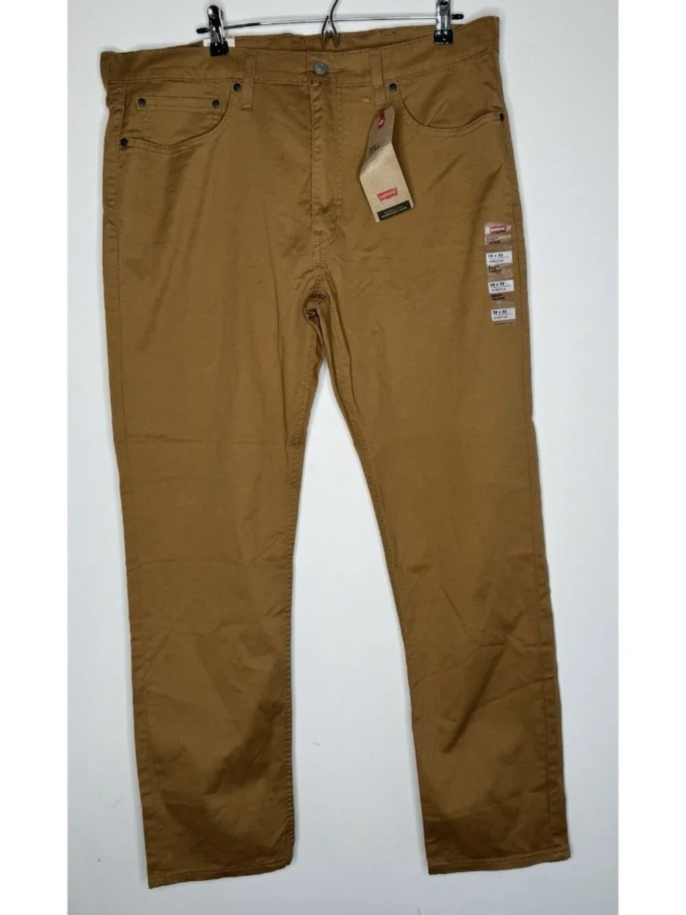 Levi’s 502 Taper 38 W 32 L Brown Jeans MRSP $69.50 Office Career Casual New NWT